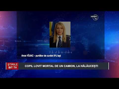 COPIL LOVIT MORTAL DE UN CAMION, LA HĂLĂUCEȘTI