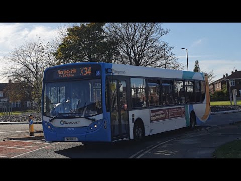 Journey on Route E2 | NK11BGX/27739 - Stagecoach North East: ADL Enviro 300