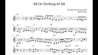 All or Nothing at All - Kurt Rosenwinkel / Mark Turner / Solo Transcription