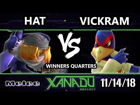 S@X 276 Melee -  Vickram (Falco) Vs.  hat (Sheik) - SSBM Winners Quarters
