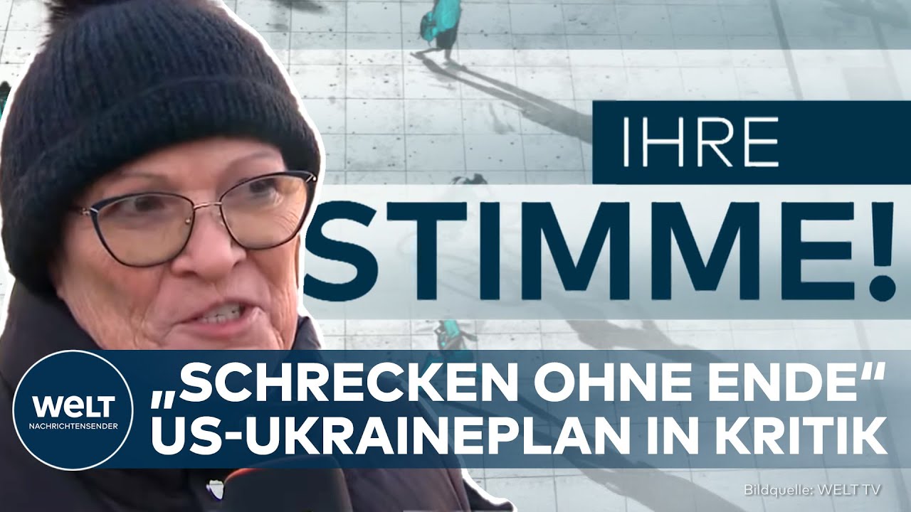 STIMMEN AUS DEUTSCHLAND: US-Ukraineplan - „Es könnte ein Schrecken ohne Ende werden.“