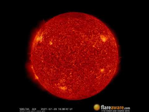20 Jul - 21 Jul: 24 Hour Solar Activity (Earth Facing; Solar Storm, Sunspot, Solar Flare, CME)
