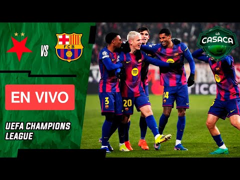⚽ SLAVIA PRAGA 🆚 BARCELONA EN VIVO CHAMPIONS LEAGUE - JORNADA 7 ✅