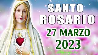 SANTO ROSARIO DE HOY LUNES 27 DE MARZO 2023 🌷 MISTERIOS GOZOSOS 🌺 ALABANZADE DIOS