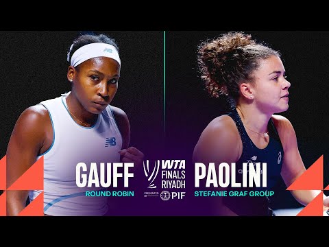 Coco Gauff vs. Jasmine Paolini | 2025 WTA Finals Riyadh | WTA Match Highlights