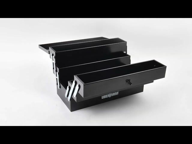 Vídeo relacionado con Deuba Caja de herramientas de metal con compartimentos extensibles chapa de acero 580x220x210mm bricolaje