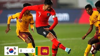 2022 worldcup qualifiers, South Korea vs Sri lanka 8:0, Highlights & Goals, 한국 대 스리랑카 월드컵 2차 예선