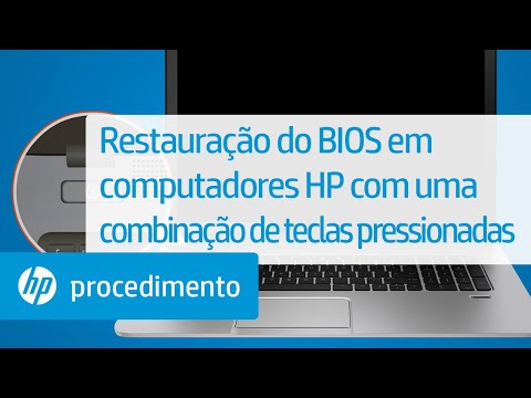 Restauração do BIOS em computadores HP com uma combinação de teclas pressionadas | HP Support