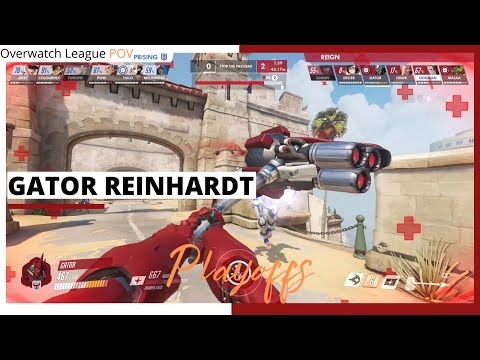 GATOR REINHARDT POV | Atlanta Reign vs Boston Uprising | OWL Season 2020 Playoffs