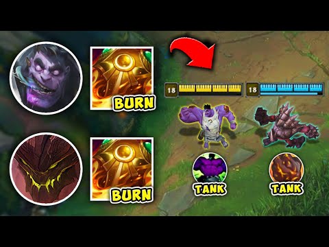 WE PLAYED THE TWO TANKIEST CHAMPS IN THE GAME (12 COMBINED TANK ITEMS) - League of Legends