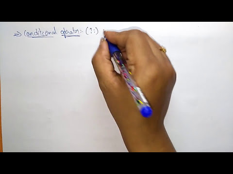 operators in c | conditional special operators|