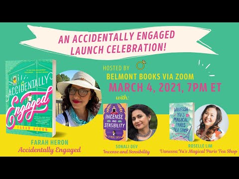 Farah Heron Launch, with Sonali Dev and Roselle Lim
