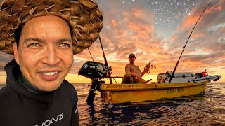 Hawaii Night Fishing and Grabbing Fat Lobsters