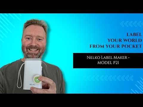 Nelko Label Maker Machine with Tape, P21 Bluetooth Label Printer, Wireless Mini Label Makers with Multiple Templates for School Office Home, Black video review thumbnail