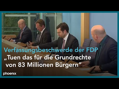 Die FDP-Bundestagsfraktion zur Verfassungsklage gegen das Infektionsschutzgesetz am 27.04.21