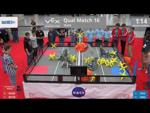 2017 VRC Math Q16 - 6526E 2011B vs 9364 288G - 46 to 10