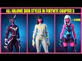 All HARLOWE Skin Styles(Racing Suit, Future Frost, Helmet) in Fortnite Chapter 3 Season 1