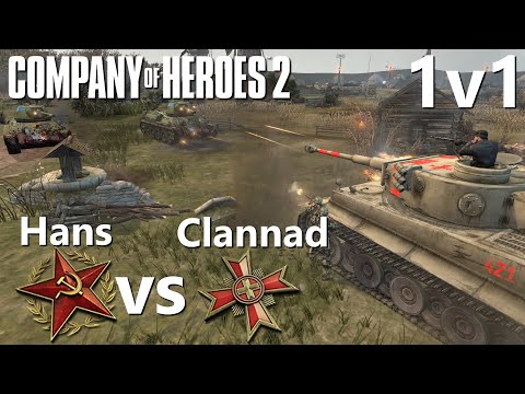 CoH2: 1v1 Hans (SOV) vs Clannad(OST) Company of Heroes 2
