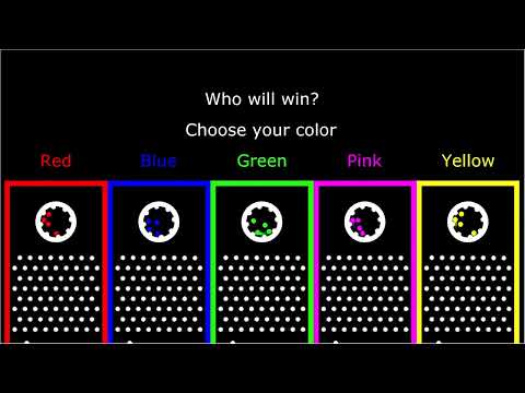 Marble Race No. 7 - Algodoo - Team Marble Race - Color Battle