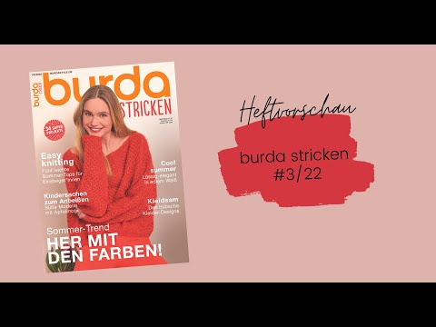 Einblick in die burda stricken #3/22