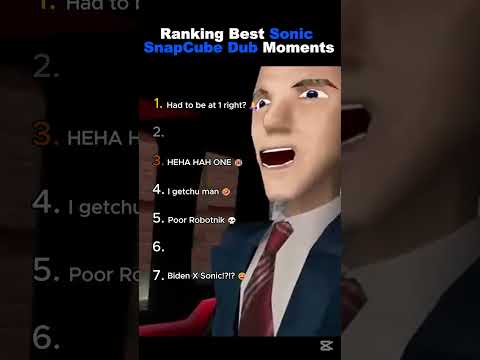 Ranking Best Sonic SnapCube Dub Moments #sonic #dub #funny #viral #fyp #ranking #snapcube #eggman