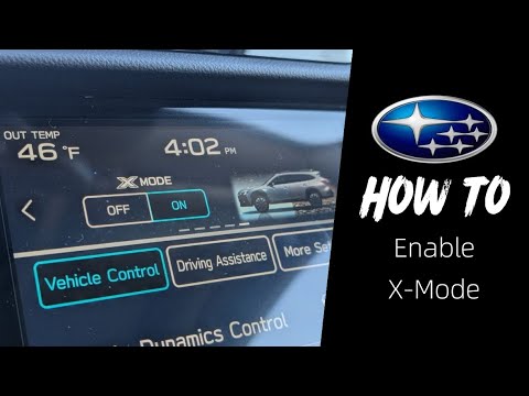 How to Enable X-Mode | 2025 Subaru Outback