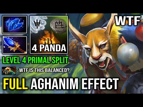 WTF Full Aghanim Effect Brewmaster | Created Panda Army 100% Annoying DELETED Huskar 7.30d Dota 2