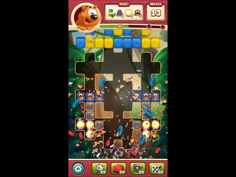 Toon Blast Level 6218 - NO BOOSTERS 🐻🐺🐱 | SKILLGAMING ✔️