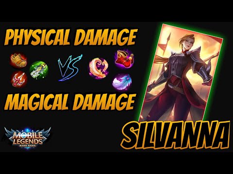 Silvanna Physical Build Vs Magical Build Comparison/Silvanna Skill Combo Comparison : Mobile Legends