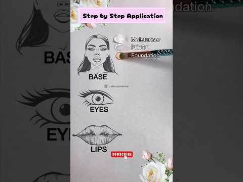 Step by step Application #shortvideo #ytshorts #shorts #makeuptutorial #ashortaday #trending