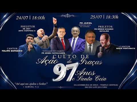 📽️2° DIA DE CULTO DE AÇÃO DE GRAÇAS 97 ANOS E SANTA CEIA