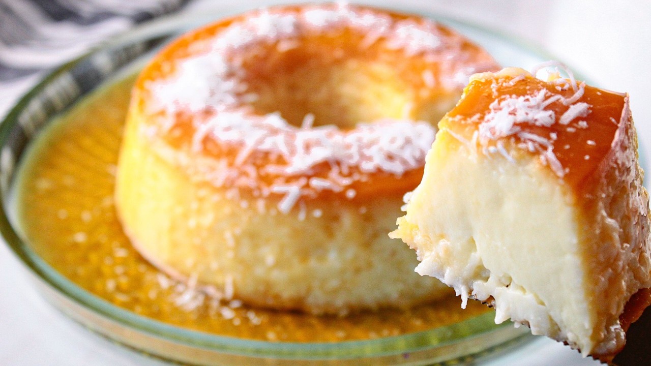 RECEITA DE PUDIM DE COCO CREMOSO| NÃO VAI AO FORNO| FÁCIL E RÁPIDO