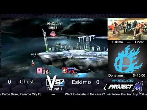 PCSmash Charity Event - Project M - Ghost (Kirby) vs eskimo (Mario)