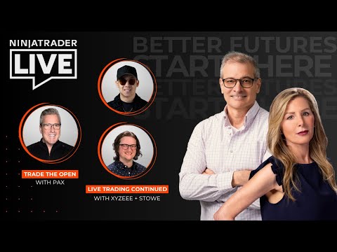 NinjaTrader Live | Futures Trading + Market Analysis w/ Pax, Tammy Marshall, Stowe + Xyzeee 8/29/25