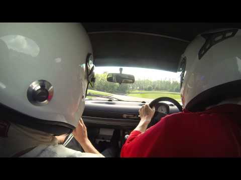 Driver Development training, driver Søren Lund first time on track.