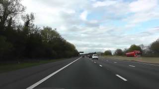 preview picture of video 'Driving On The M6 Motorway From J12 Telford To J13 Penkridge, Staffordshire, England 14th April 2012'