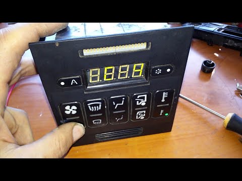 Тягач МАЗ кнопки управления климатом, вентилятор не включается