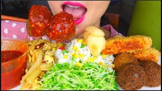 Download lagu ASMR SPICY MIXED RICE (NASI CAMPUR), SAMBAL TEMPE, FALAFEL, SCRAMBLED EGG, RICE, GREEN TEA 咀嚼音 | 먹방 mp3