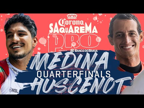 Gabriel Medina vs. Maxime Huscenot | Corona Saquarema Pro - Quarterfinals Heat Replay