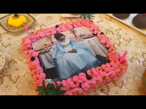 طريقة وضع الصورة على كعكة الميلاد و تزيينها