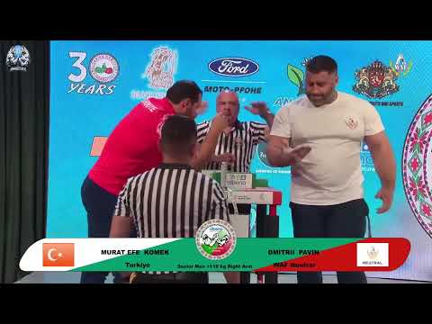 Murat Efe Komek vs Dmitrii Pavin | Over 110 kg | XLVI WORLD ARMWRESTLING CHAMPIONSHIP | 2025