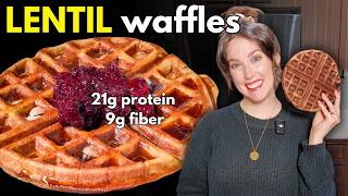These healthy waffles are made from LENTILS