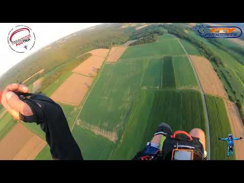 Paramotor Austria Aufstieg Vitorazzi Moster 185 mit Luna 2