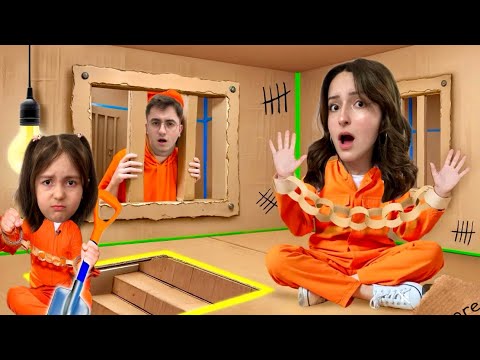 ESCAPING FROM CARDBOARD PRISON?! ZEYNEP AND HIRANUR