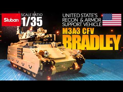 US Army's Greatest CFV | M3A3 Bradley | Sluban B1363 Lego Compatible Tank