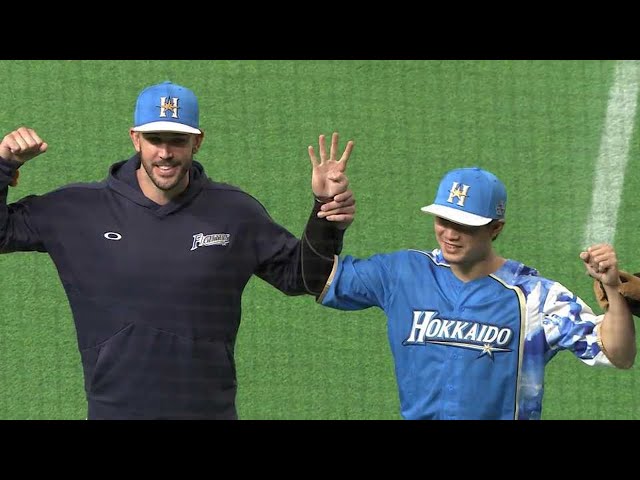 ファイターズ・西川選手・バーヘイゲン投手ヒーローインタビュー 9/18 F-M