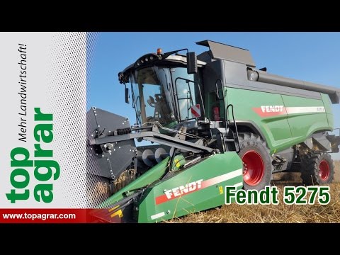 Fendt 5275 C combine harvester in the top agrar test