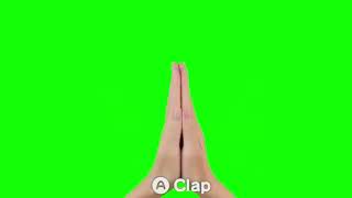 Tomodachi Life hands clapping green screen