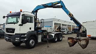 MAN TGX 26.360 6x4 Day Cab Euro4 - Terex TLC - 11.75p + 20T Hooklift cami&oacute;n con gancho | Imagen 4 - Autoline