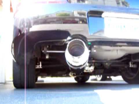 Black Subaru  Impreza STi Hks Carbon Ti Exhaust
